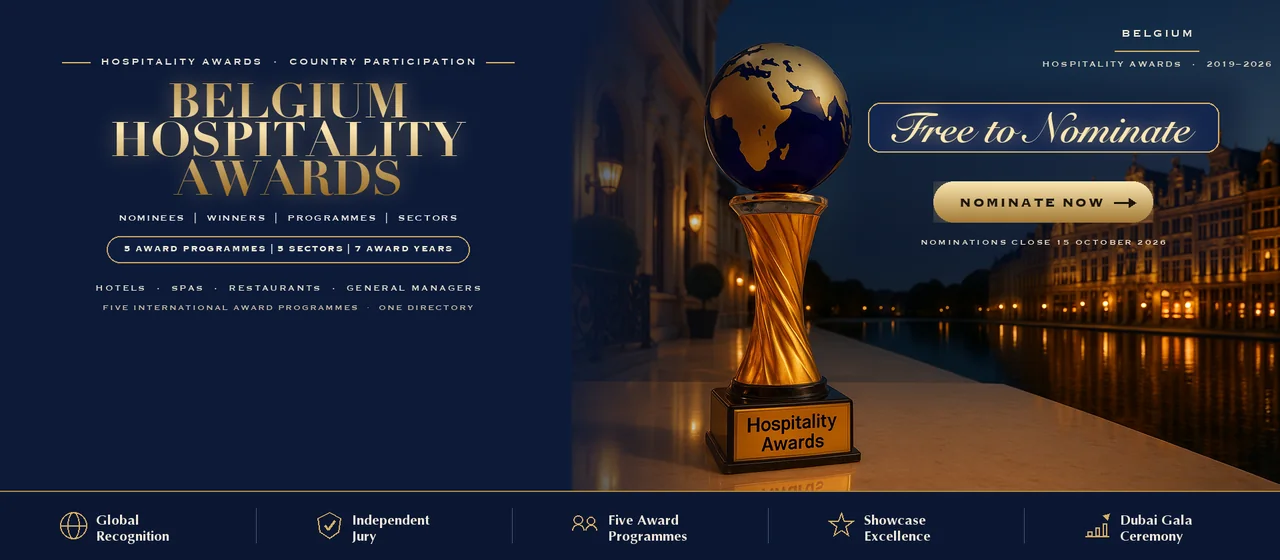 Hospitality Awards — Belgium: free to nominate across five international award programmes