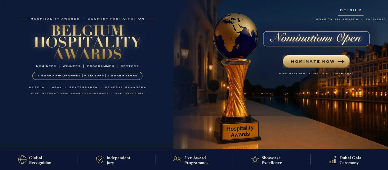 Hospitality Awards — Belgium: nominate now across five international award programmes