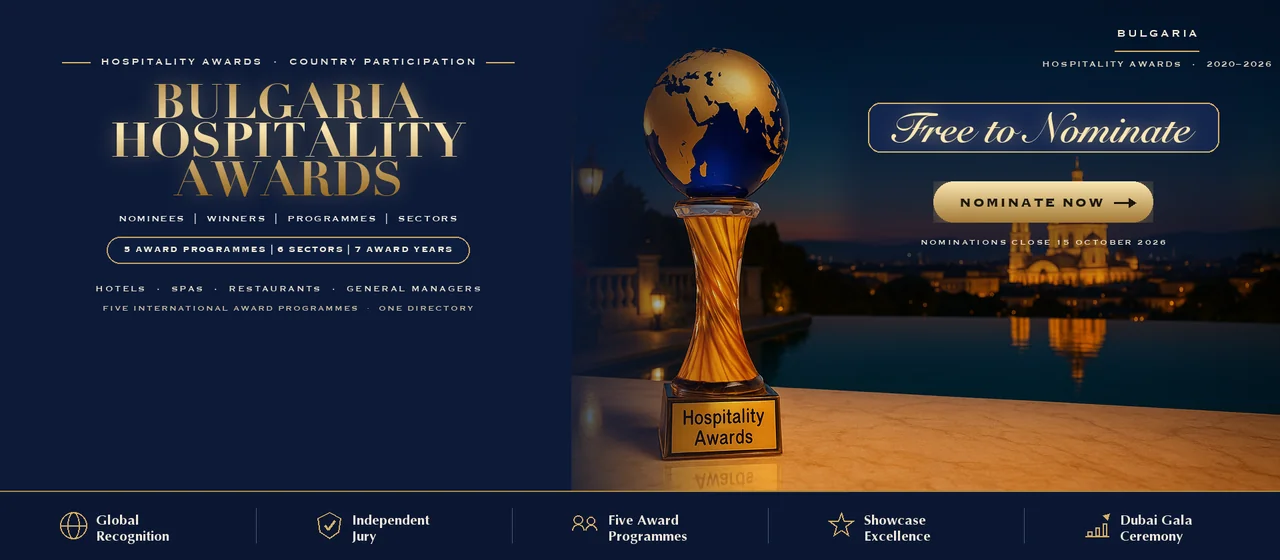 Hospitality Awards — Bulgaria: free to nominate across five international award programmes