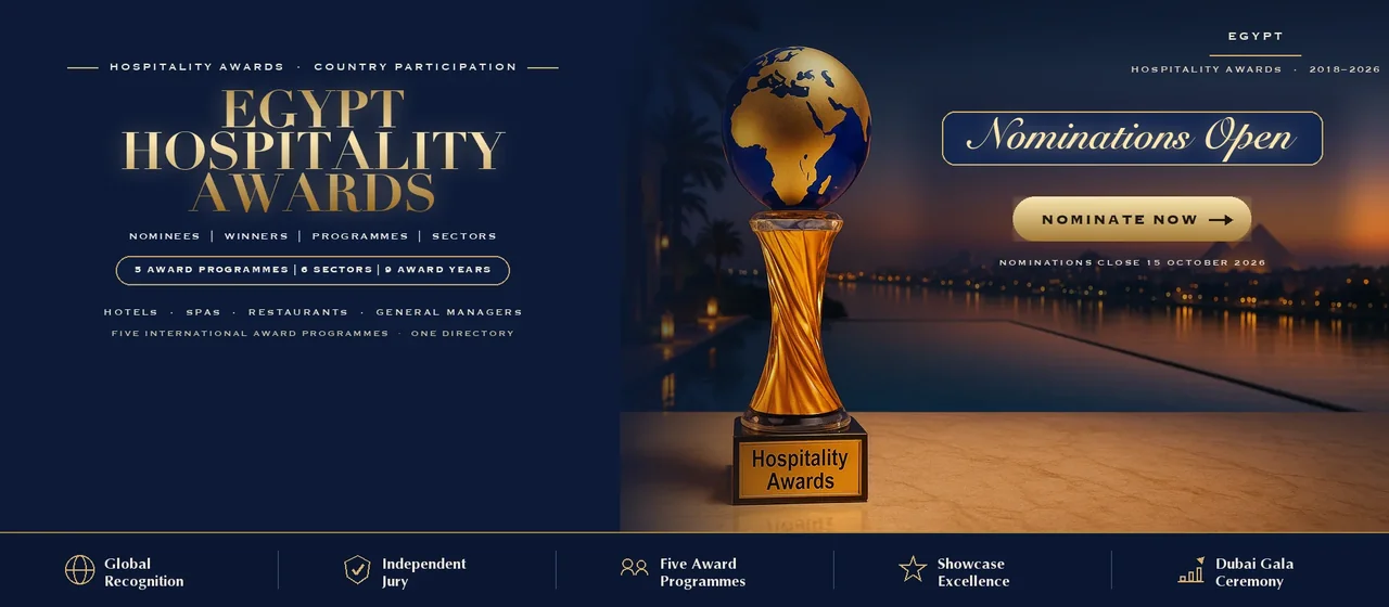 Hospitality Awards — Egypt: free to nominate across five international award programmes