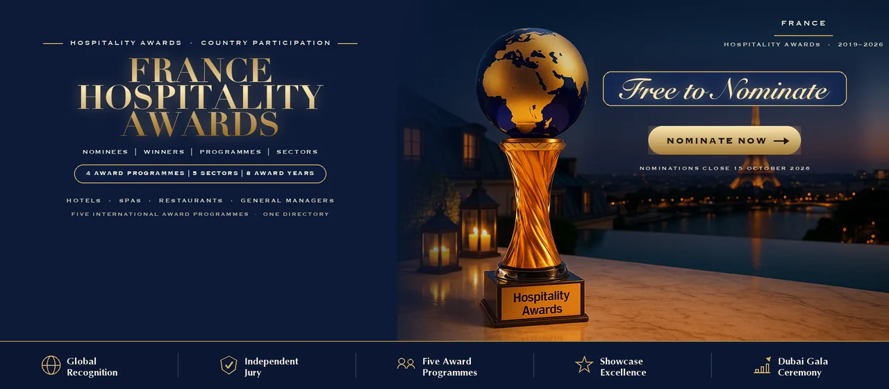 Hospitality Awards — France: free to nominate across five international award programmes