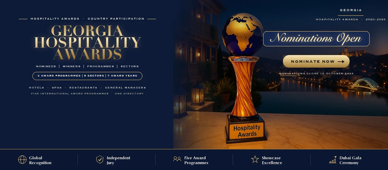 Hospitality Awards — Georgia: nominate now across five international award programmes