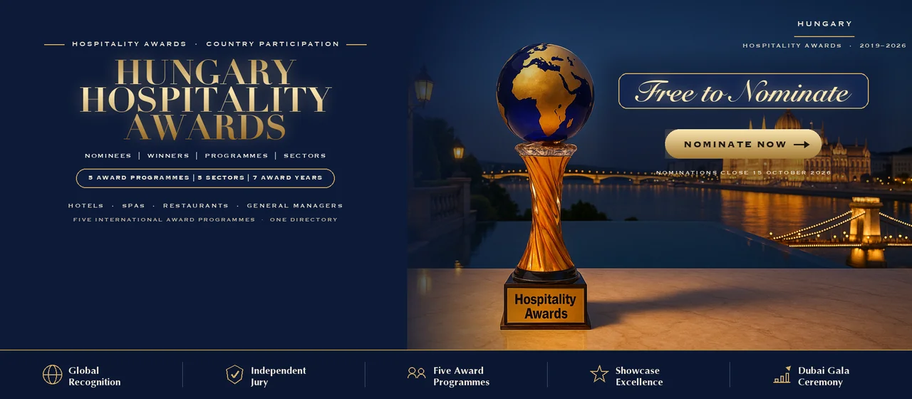 Hospitality Awards — Hungary: free to nominate across five international award programmes