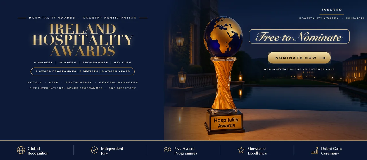 Hospitality Awards — Ireland: free to nominate across five international award programmes