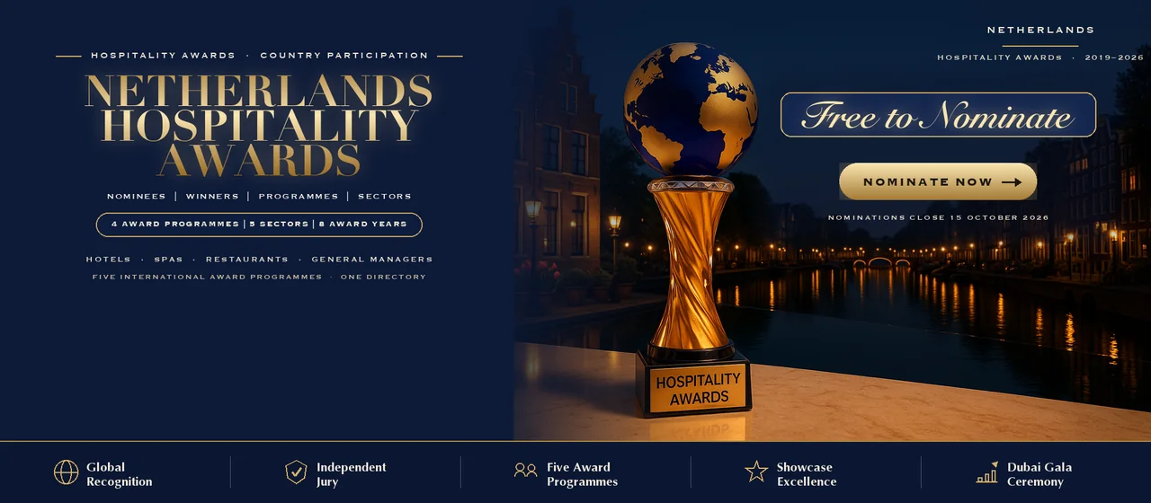 Hospitality Awards — Netherlands: free to nominate across five international award programmes