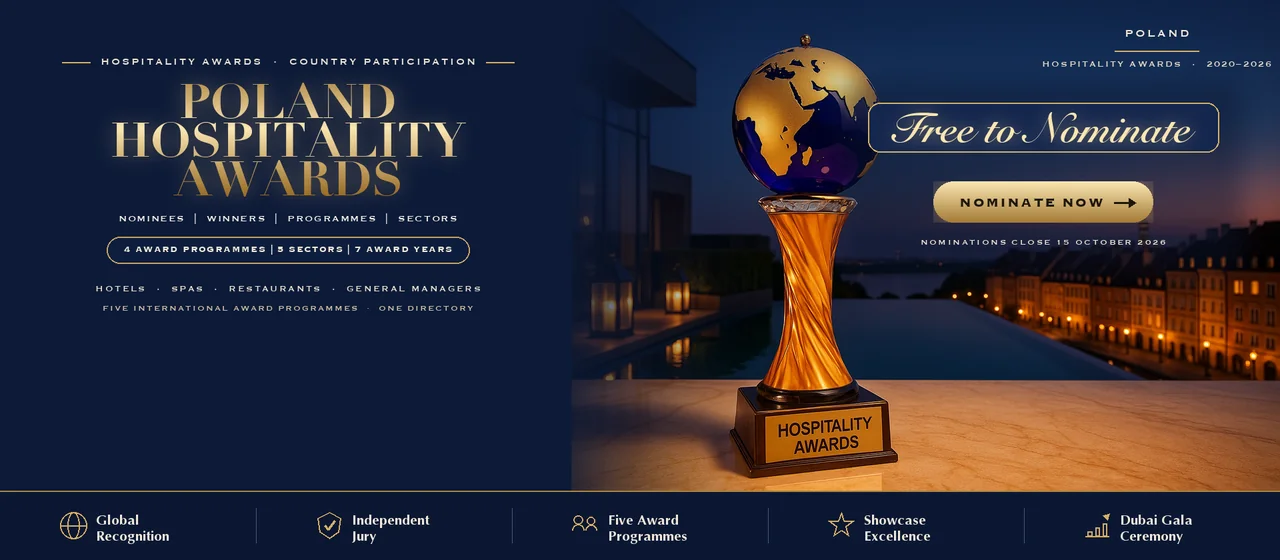 Hospitality Awards — Poland: free to nominate across five international award programmes