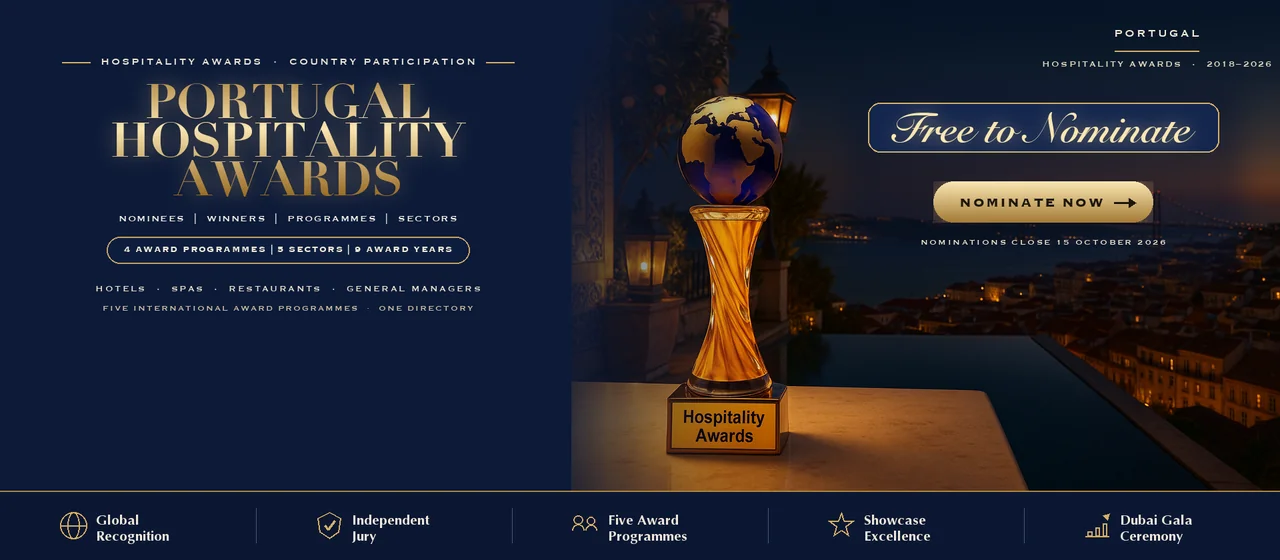 Hospitality Awards — Portugal: free to nominate across five international award programmes