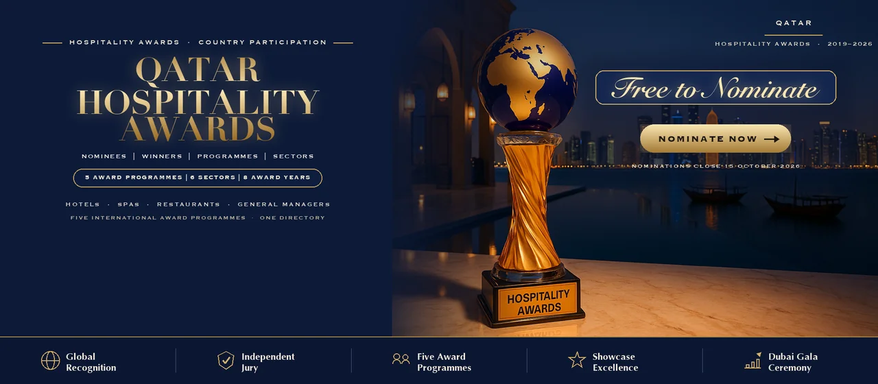 Hospitality Awards — Qatar: free to nominate across five international award programmes