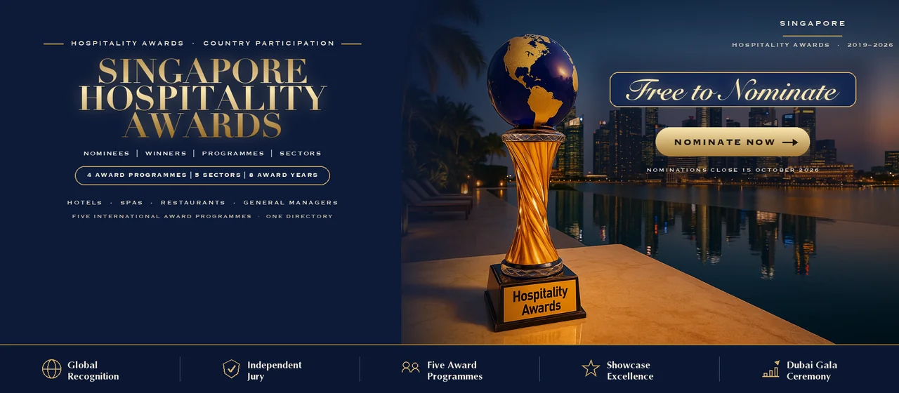 Hospitality Awards — Singapore: free to nominate across five international award programmes