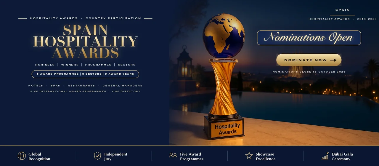 Hospitality Awards — Spain: free to nominate across five international award programmes