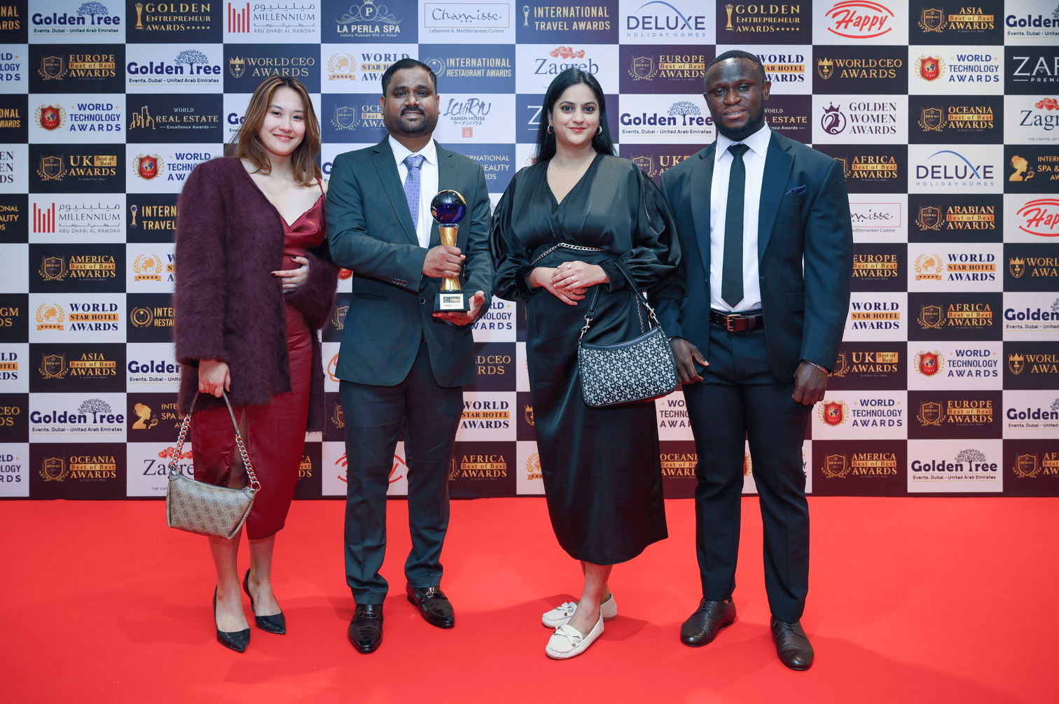 Winners celebrating at the International Spa & Beauty Awards gala