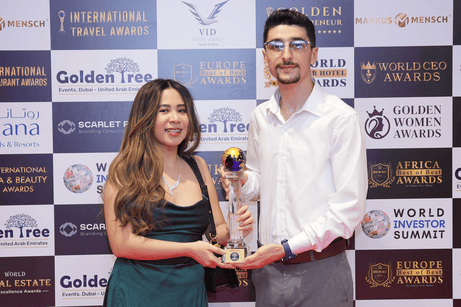 Winners at a Hospitality Awards gala ceremony