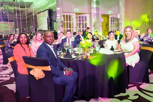 Guests at the gala dinner reception