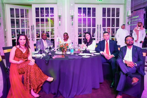Guests at the gala dinner reception